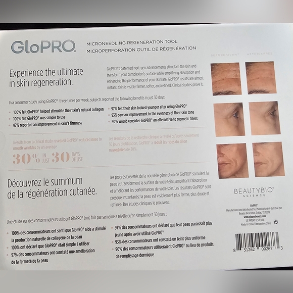 NWT BEAUTY BIO / Glo Pro Microneedling Regeneration Tool - Picture 5 of 6